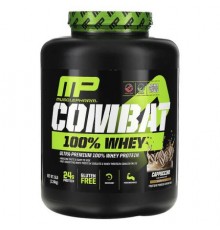 MusclePharm, Combat 100% Whey Protein, Cappuccino, 5 lb (2.24 kg)