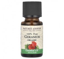 Nature's Answer, 100% Pure Organic Essential Oil, Geranium, 0.5 fl oz (15 ml)