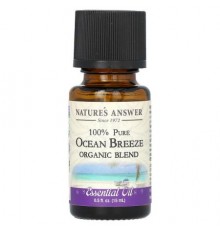 Nature's Answer, 100% Pure Organic Essential Oil Blend, Ocean Breeze, 0.5 fl oz (15 ml)