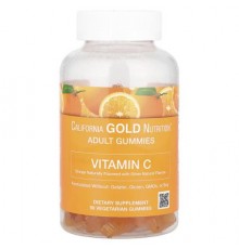 California Gold Nutrition, Vitamin C Gummies, 250 mg, with Vitamin A from 100% Beta-Carotene, 90 Vegetarian Gummies