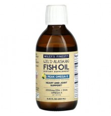 Wiley's Finest, Wild Alaskan Fish Oil, Peak Omega-3, Natural Lemon, 8.45 fl oz (250 ml)