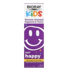 Bioray, Kids, NDF Happy, Peach, 2 fl oz (60 ml)