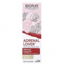 Bioray, Adrenal Lover, Adrenal Support with Medical Mushrooms, 2 fl oz (60 ml)