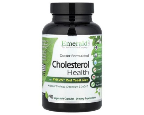 Emerald Laboratories, Cholesterol Health, 90 Vegetable Capsules Emerald Laboratories, Cholesterol Health, 90 Vegetable Capsules