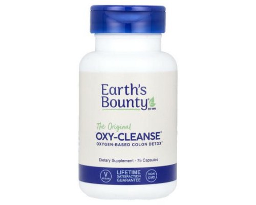 Earth's Bounty, The Origianl Oxy-Cleanse®, Oxygen-Based Colon Detox, 75 Capsules Earth's Bounty, The Origianl Oxy-Cleanse®, Oxygen-Based Colon Detox, 75 Capsules