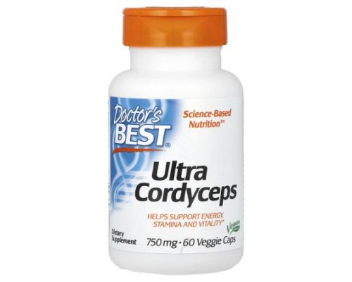 Doctor's Best, Ultra Cordyceps, 750 mg, 60 Veggie Caps Doctor's Best, Ultra Cordyceps, 750 mg, 60 Veggie Caps
