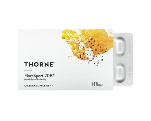 Thorne, FloraSport 20B, 30 Capsules