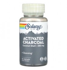 Solaray, Activated Charcoal, 280 mg, 90 VegCaps