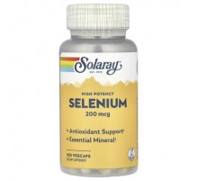Solaray, Selenium, High Potency , 200 mcg, 100 VegCaps