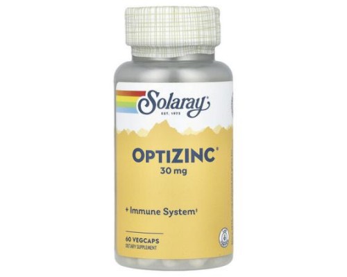 Solaray, Optizinc®, 30 mg, 60 VegCaps