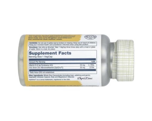 Solaray, Optizinc®, 30 mg, 60 VegCaps