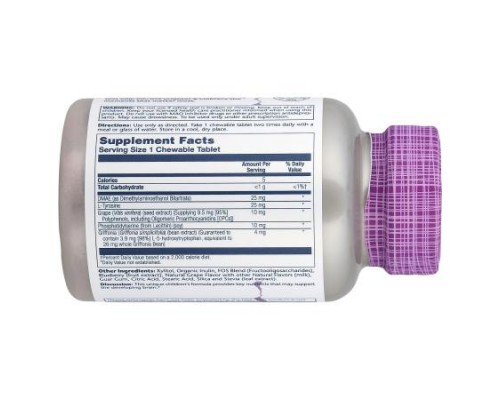 Solaray, Kids Focus Chewables, Natural Grape, 60 Chewables Solaray, Kids Focus Chewables, Natural Grape, 60 Chewables