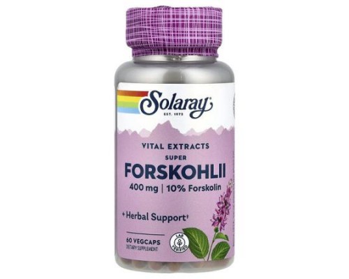 Solaray, Super Forskohlii, 400 mg, 60 VegCaps