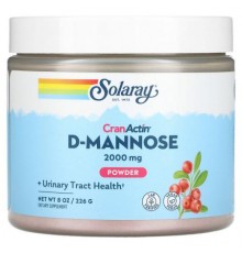 Solaray, D-Mannose with CranActin Powder, 2,000 mg, 8 oz (226 g)