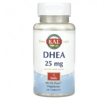 KAL, DHEA, 25 mg, 60 Tablets