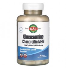 KAL, Glucosamine Chondroitin MSM, 90 Tablets