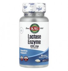 KAL, Lactase Enzyme, 60 Softgels (125 mg per Softgel)