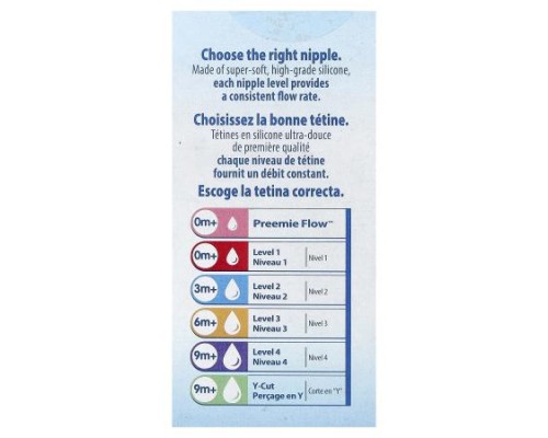 Dr. Brown's, Natural Flow®, Anti-Colic Nipple, 0 Months +, Slow Flow, 2 Pack Dr. Brown's, Natural Flow®, Anti-Colic Nipple, 0 Months +, Slow Flow, 2 Pack