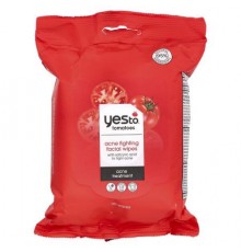 Yes To, Acne Fighting Facial Wipes, Tomatoes, 30 Wipes