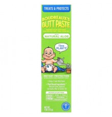 Boudreaux's Butt Paste, Diaper Rash Ointment, With Natural Aloe, 4 oz (113 g)