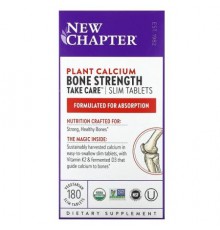 New Chapter, Plant Calcium, Bone Strength Take Care, 180 Vegetarian Slim Tablets