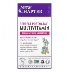 New Chapter, Perfect Postnatal Multivitamin, 192 Vegetarian Tablets