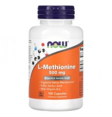 NOW Foods, L-Methionine, 500 mg, 100 Capsules