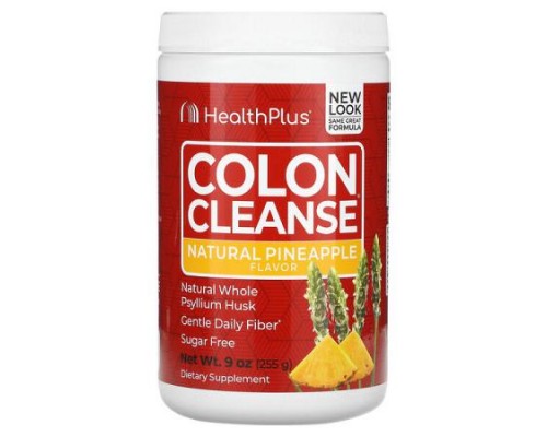Health Plus, Colon Cleanse, Natural Pineapple, 9 oz (255 g) Health Plus, Colon Cleanse, Natural Pineapple, 9 oz (255 g)