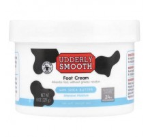 Udderly Smooth, Foot Cream With Shea Butter, 8 oz (227 g)