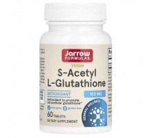 Jarrow Formulas, Vegan S-Acetyl L-Glutathione, 100 mg, 60 Tablets