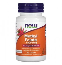 NOW Foods, Methyl Folate, 1,000 mcg, 90 Tablets