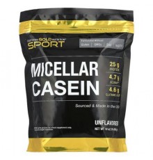 California Gold Nutrition, Sport, Micellar Casein, Unflavored, Slow Absorption, 16 oz (454 g)
