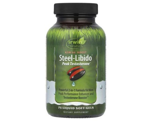 Irwin Naturals, Steel-Libido® Peak Testosterone®, 75 Liquid Soft-Gels Irwin Naturals, Steel-Libido® Peak Testosterone®, 75 Liquid Soft-Gels