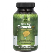 Irwin Naturals, Whole-Body Turmeric + Curcumin C3 Complex, 60 Liquid Soft-Gels