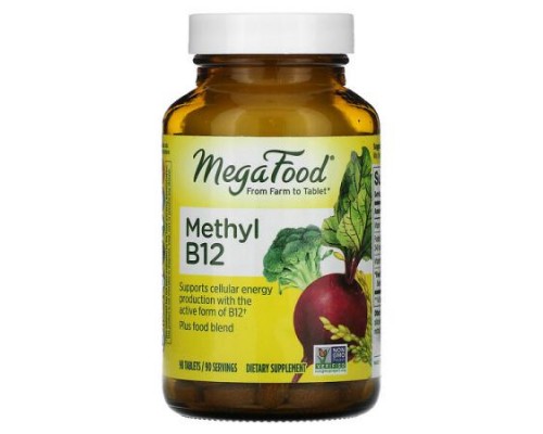 MegaFood, Methyl B12, 90 Tablets