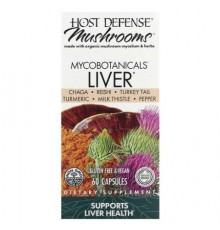 Host Defense, Mushrooms, MycoBotanicals, Liver, 60 Capsules