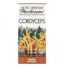 Host Defense, Mushrooms™, Cordyceps, 60 Capsules (0.5 g per Capsule)