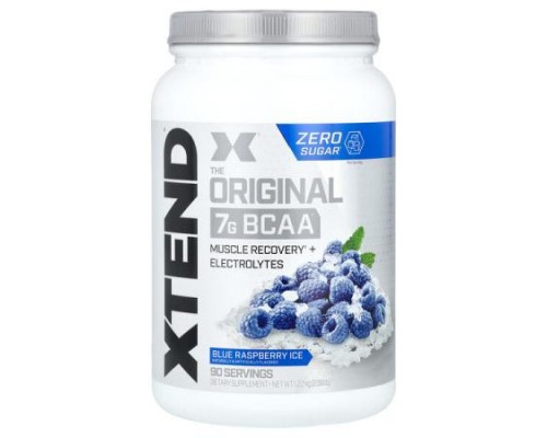 XTEND, The Original 7G BCAA, Blue Raspberry Ice, 2.68 lb (1.22 kg)