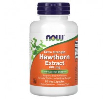NOW Foods, Hawthorn Extract, Extra Strength, 600 mg, 90 Veg Capsules