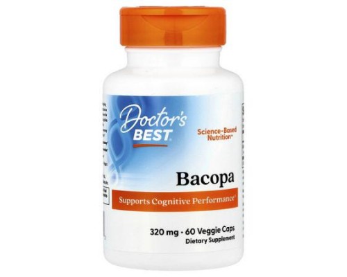 Doctor's Best, Bacopa , 320 mg, 60 Veggie Caps