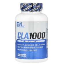 EVLution Nutrition, CLA1000®, Stimulant Free Weight Management, 90 Softgels (1,000 mg per Softgel)