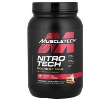 MuscleTech, Nitro-Tech® 100% Whey Gold, Strawberry Shortcake, 2 lbs (907 g)