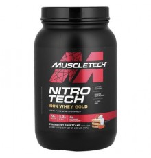 MuscleTech, Nitro-Tech® 100% Whey Gold, Strawberry Shortcake, 2 lbs (907 g)