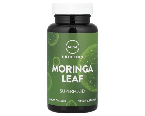 MRM Nutrition, Moringa Leaf, 60 Vegan Capsules (600 mg per Capsule)