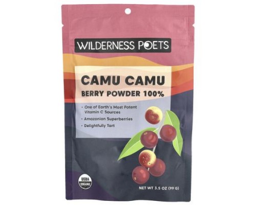 Wilderness Poets, Organic Camu Camu Berry Powder, 3.5 oz (99 g) Wilderness Poets, Organic Camu Camu Berry Powder, 3.5 oz (99 g)