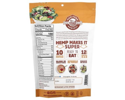 Manitoba Harvest, Hemp Hearts, Shelled Hemp Seeds, Delicious Nutty Flavor, 16 oz (454 g)