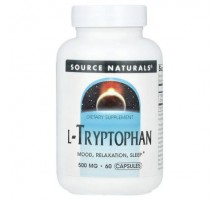 Source Naturals, L-Tryptophan, 500 mg, 60 Capsules