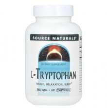 Source Naturals, L-Tryptophan, 500 mg, 60 Capsules