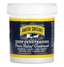 Amish Origins, Authentic Deep Penetrating, Pain Relief Ointment, 3.5 fl oz (99.22 g)