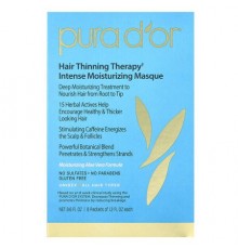 Pura D'or, Hair Thinning Therapy, Intense Moisturizing Masque, 8 Packets, 1.2 fl oz Each (Discontinued Item)